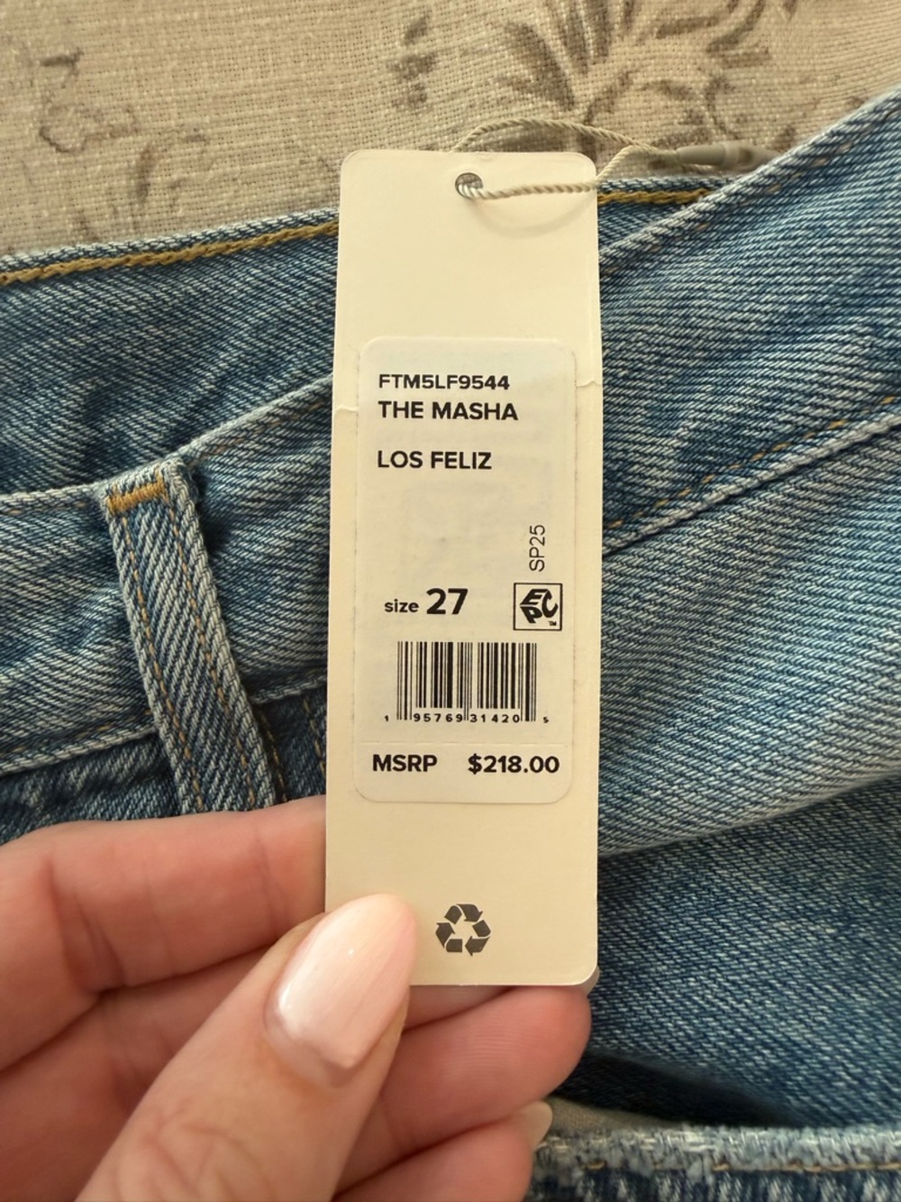 NWT Favorite Daughter- The Masha Super High Waist High Rise Jeans sz 27 - Picture 9 of 11